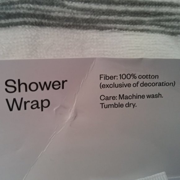 Room Essentials Shower Wraps - Set of 2 - Picture 7 of 10